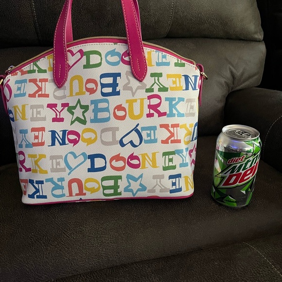 Dooney & Bourke Zip Zip Doodle Rainbow Satchel - Picture 13 of 16